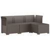 vidaXL Sofa ogrodowa dla 4 os&oacute;b w stylu rattanowym PP jasnoszary