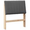 vidaXL Tapicerowane wezgłowie Ciemnoszary 80 cm Lite drewno sosnowe