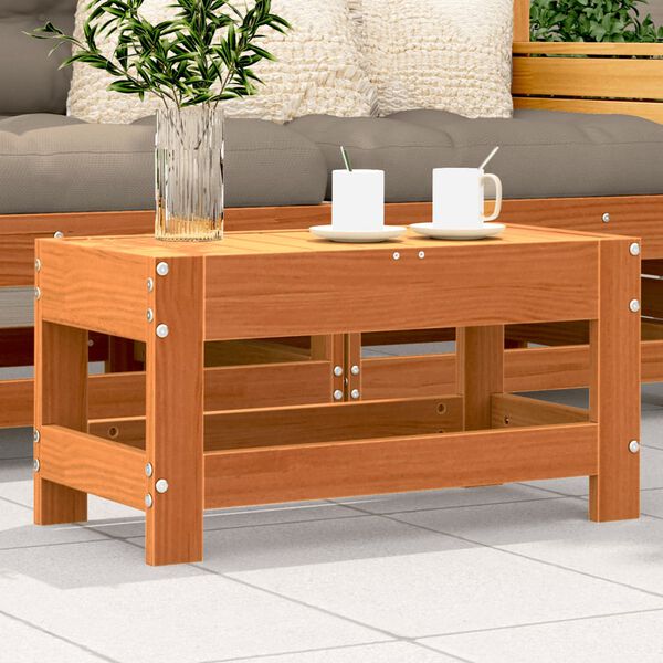 vidaXL Podn&oacute;żek ogrodowy, woskowy brąz, 62x30x32 cm, drewno sosnowe