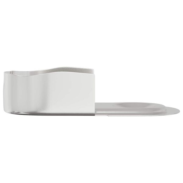 vidaXL Uchwyt na rurę do szafy 12 pcs Biały cynk 40 x 18 x 10 mm