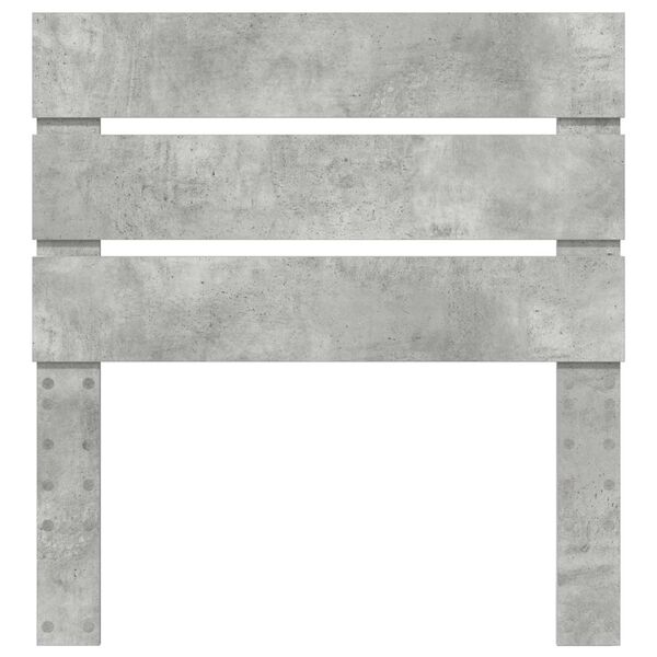 vidaXL Zagł&oacute;wek Betonowy szary 75 cm Materiał drewnopochodny
