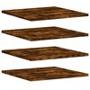 vidaXL P&oacute;łki ścienne, 4 szt., przydymiony dąb, 40x50x1,5 cm