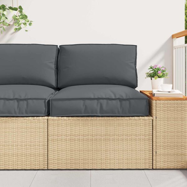 vidaXL Zestaw poduszek na paletę 2 pcs Antracyt Materiał Oxford