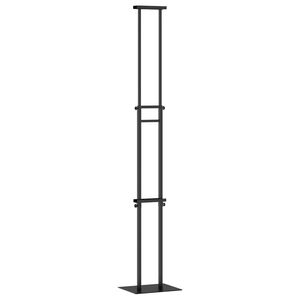 vidaXL Stoiska na targi Czarny 30 x 23,5 x 210 cm Stal