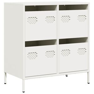 vidaXL Szafka, biała, 68x39x73,5 cm, stal walcowana na zimno