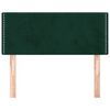 vidaXL Zagł&oacute;wek do ł&oacute;żka, ciemnozielony, 80x5x78/88 cm, aksamit