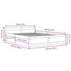 vidaXL Rama łóżka z szufladami, 150x200 cm
