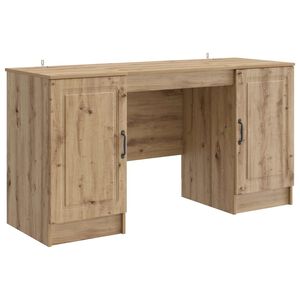 vidaXL Biurko Dąb artisan 142,5 x 50 x 75 cm Drewno inżynieryjne