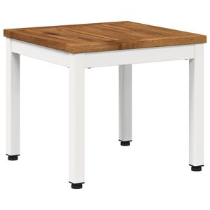 vidaXL Stolik kawowy Naturalne i białe 40 x 40,5 x 36 cm
