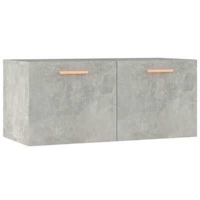 vidaXL Szafka wisząca, szarość betonu, 80x35x36,5 cm