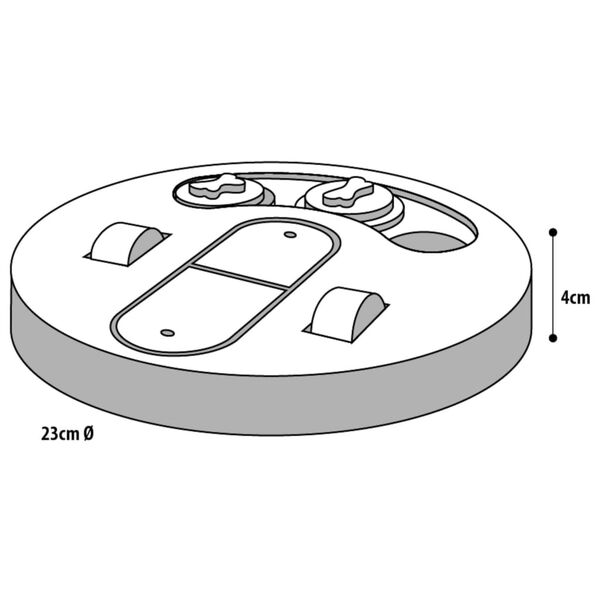FLAMINGO Zabawka edukacyjna dla psa Helios, 23 cm, drewniana