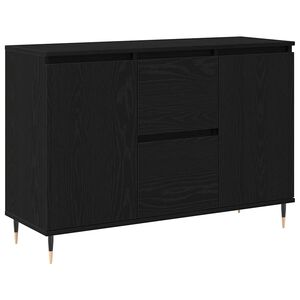 vidaXL Bufet Czarny Dąb 101,5 x 35 x 70 cm Drewno inżynieryjne
