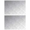 vidaXL Stopień 2 szt. 60 x 40 cm Srebrny Aluminium Prostokątny