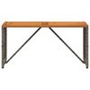vidaXL St&oacute;ł na Zewnątrz Szary 80 x 40 x 40 cm Stal i poli rattan