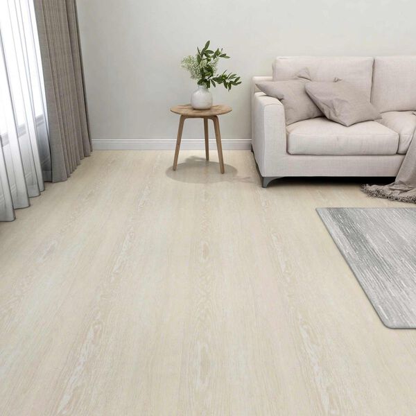 vidaXL Deski podłogowe 55 pcs Beżowy 5,11 m&sup2; PVC