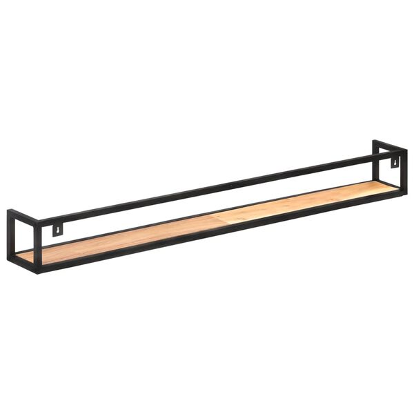 vidaXL Półki ścienne, 2 szt., 160 cm, lite drewno akacjowe