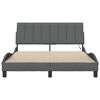 vidaXL Rama ł&oacute;żka bez materaca, Hanko, ciemnoszare, 120x200 cm, obita tkaniną