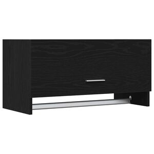 vidaXL Garderoba Czarny Dąb 70 x 32,5 x 35 cm Drewno inżynieryjne