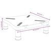 vidaXL Podstawka pod monitor, czarna, 33,5x34x10,5 cm