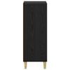 vidaXL Bufet Czarny Dąb 34,5 x 32,5 x 90 cm Materiał drewnopochodny