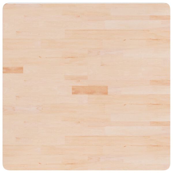 vidaXL Kwadratowy blat do stolika, 80x80x2,5 cm, surowe drewno dębowe