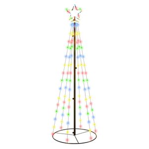vidaXL Choinka stożkowa, 108 kolorowych diod LED, 70x180 cm
