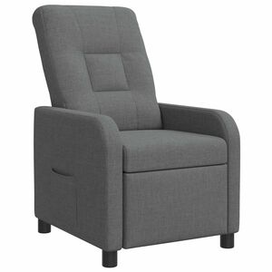 vidaXL Fotel recliner ciemnoszary tkanina