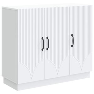 vidaXL Bufet Biały 89 x 34,5 x 77 cm Drewno inżynieryjne