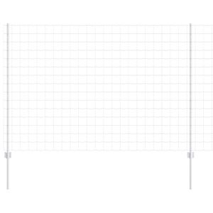 vidaXL Ogrodzenie Euro z słupkiem 10 x 1,6 m Stal ocynkowana srebrny