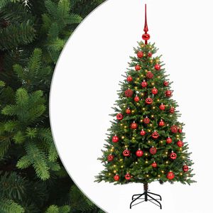 vidaXL Sztuczna choinka z bombkami 120 cm 150 LED Ciepła biel