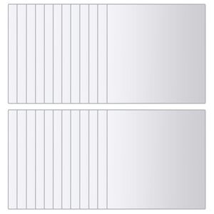 vidaXL Płytki lustrzane, 48 szt., kwadratowe, szklane