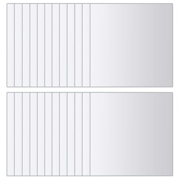 vidaXL Płytki lustrzane, 48 szt., kwadratowe, szklane