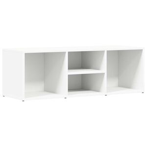 vidaXL Ławka na buty, biała, 102x35x35 cm, materiał drewnopochodny