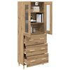 vidaXL Highboard z szufladą Dąb rzemieślniczy 69,5 x 34 x 180 cm