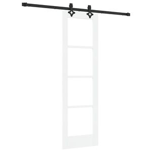vidaXL Drzwi przesuwne ORKDAL 61 x 198,5 cm biały i czarny