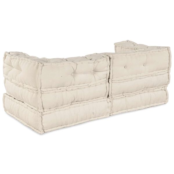vidaXL Modułowa sofa 2 pcs Kremowy 140 x 70 x 56 cm tkanina