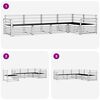 vidaXL Zestaw sof na zewnątrz 5 pcs Naturalny Lite Drewno Akacji