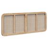 vidaXL Zagł&oacute;wek Z zagł&oacute;wkiem Naturalny 140 x 55 x 3 cm rattan