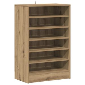 vidaXL Szafka na buty, dąb artisan 60x35x92 cm materiał drewnopochodny