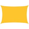 vidaXL Żagiel przeciwsłoneczny, 160 g/m&sup2;, ż&oacute;łty, 3,5x4,5 m, HDPE