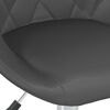 vidaXL Obrotowe krzesła stołowe, 6 szt., szare, obite sztuczną sk&oacute;rą