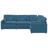 vidaXL Sofa modułowa z poduszkami Velvet Blue