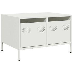 vidaXL Szafka RTV, biała, 68x50x43,5 cm, stal walcowana na zimno