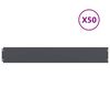 vidaXL Krawężnik do trawnika 50 szt. 15 x 103 cm antracytowy