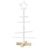 vidaXL Metalowa choinka ze stojakiem KUOPIO 60 cm Stal Biały
