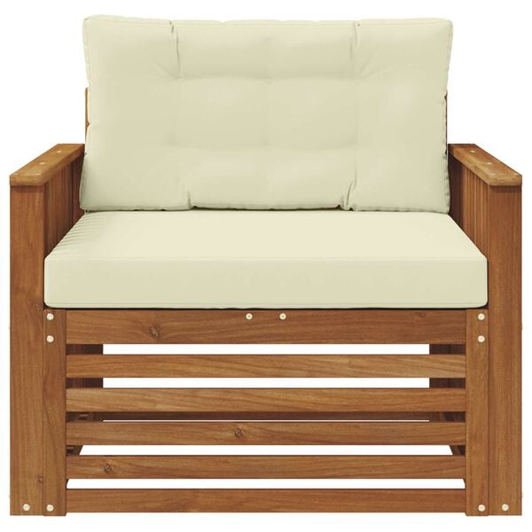 vidaXL Zestaw sof na zewnątrz Lite drewno akacjowe i poliester