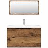 vidaXL 3-częściowy zestaw mebli łazienkowych, kolor starego drewna