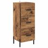 vidaXL Highboard z szufladą Stare drewno 34,5 x 34 x 180 cm