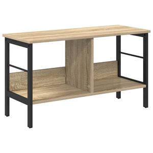 vidaXL P&oacute;łka na książki 2 poziomy 82 x 32 x 47 cm Drewno inżynieryjne