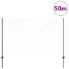 vidaXL Ogrodzenie z słupkiem Szary 1,5 x 50 m Stal i PVC